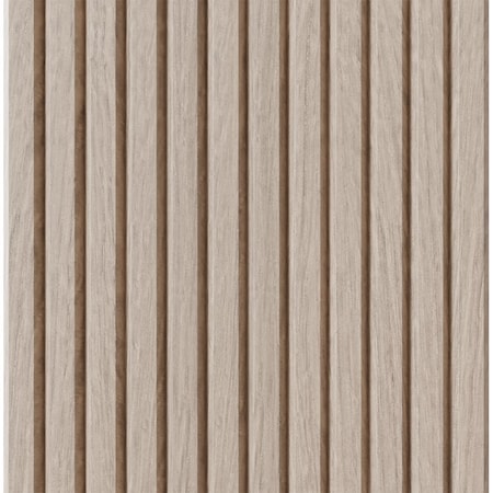 Designs Of Distinction 1" Tall Bevel Slat Tambour - White Oak (12"W x 96"L) 011296204WK1